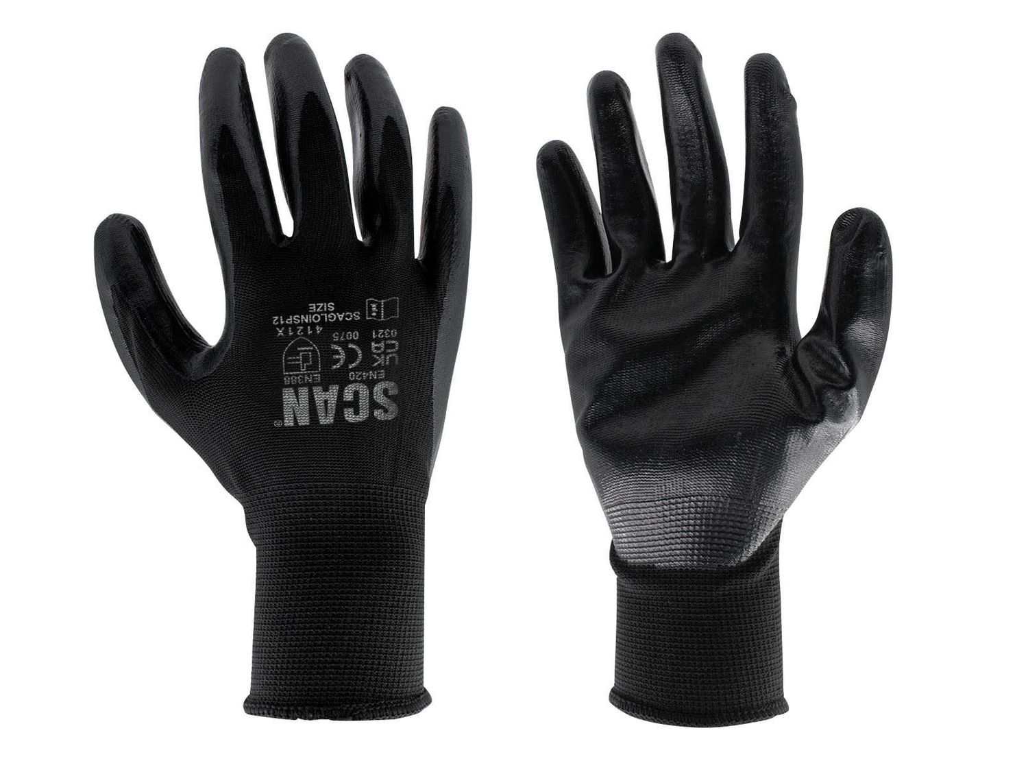 Scan SCAGLOINS12X Seamless Inspection Gloves - XL (Size 10) (Pack 12)