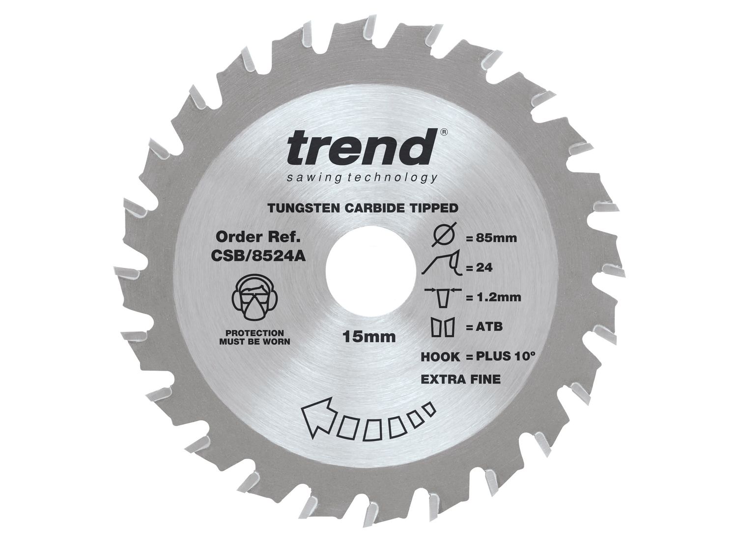 Trend TRECSB8524A CraftPro Mini Saw Blade 85 x 15mm x 24T