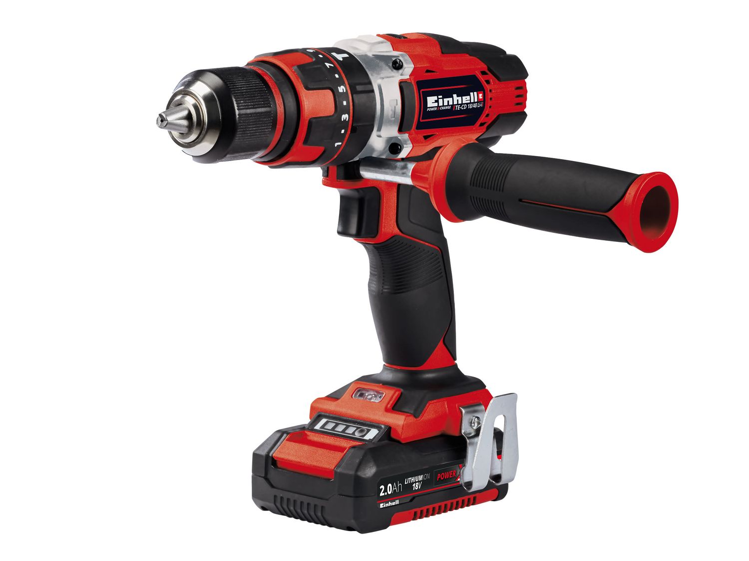 Einhell TE-CD 18/48 Li-i Power X-Change 18v Impact Drill Kit 2 x 2.0Ah Li-ion