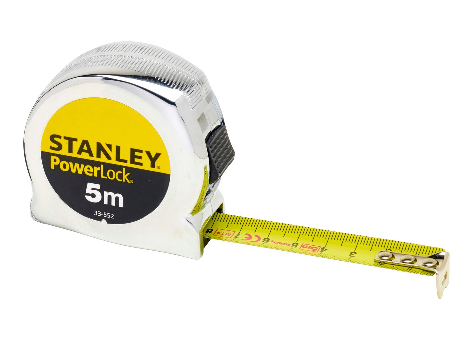 STANLEY STA033552 PowerLock Classic Pocket Tape 5m (Width 19mm) (Metric only)