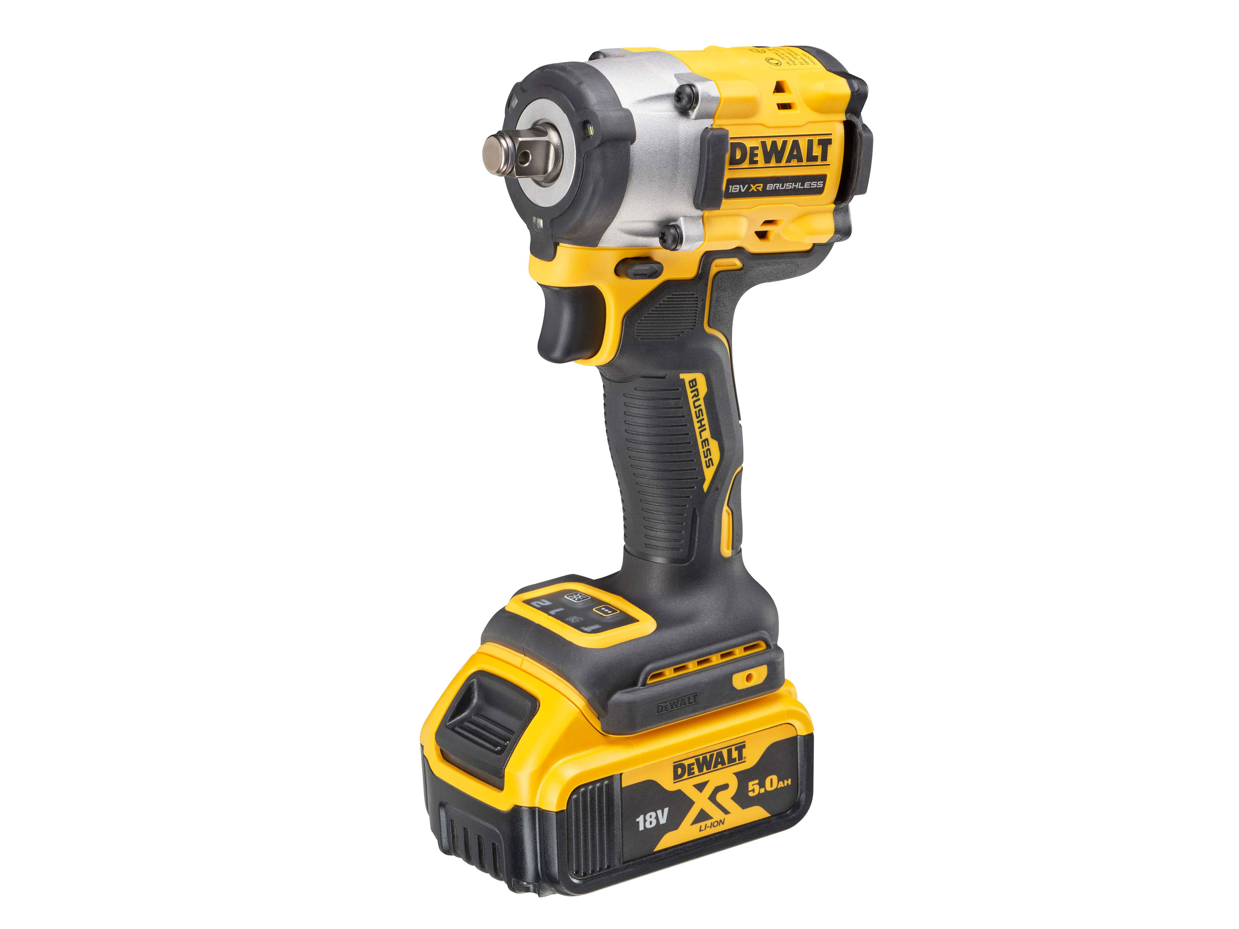 Dewalt DCF921P2T XR 18v Brushless 1/2in Impact Wrench Kit 2 x 5.0Ah Li-ion img