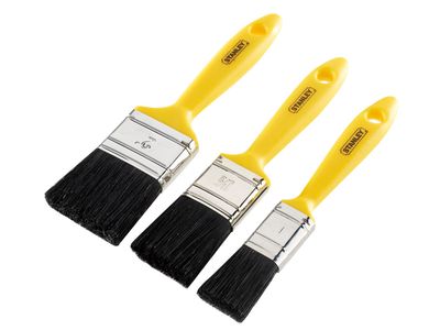 STANLEY STA029591 Hobby Paint Brush Set of 3 25 38 &amp; 50mm
