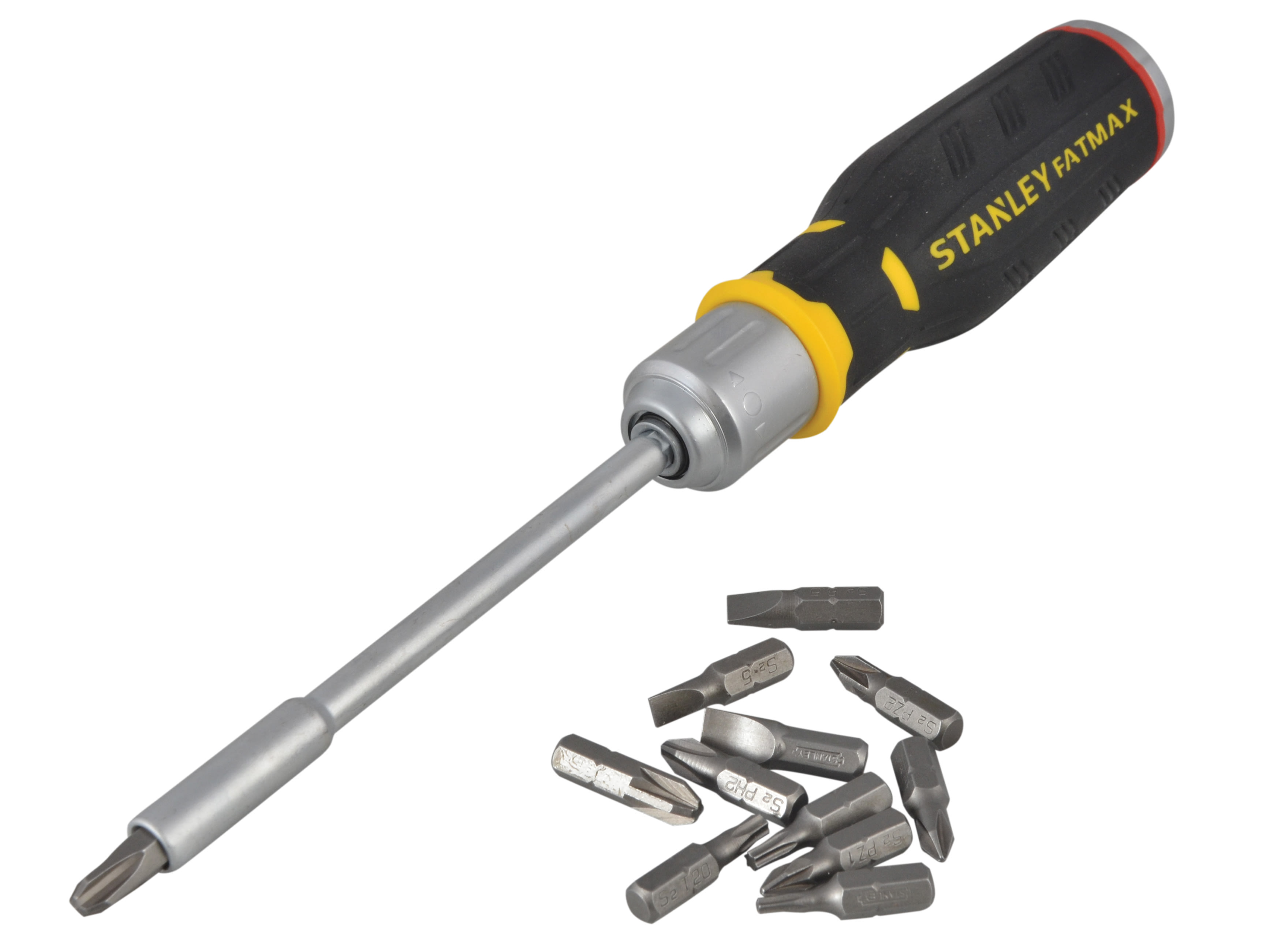 Stanley FatMax STA062690 Ratchet Screwdriver and 12 Bits img
