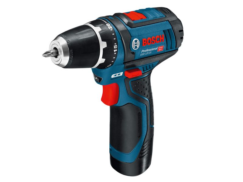 Bosch BSH60186817A GSR 12V-15 Professional Drill Driver 12V 2 x 2.0Ah Li-ion