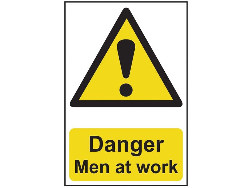 Scan SCA4104 Danger Men At Work - PVC Sign 400 x 600mm