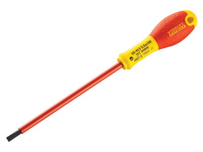 STANLEY STA065413 FatMax VDE Insulated Screwdriver Parallel Tip 5.5 x 150mm