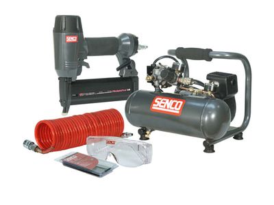 Senco SENPC0964UK1 Finish Pro 18 Pneumatic Nailer &amp; 1 HP Compressor Kit 110V