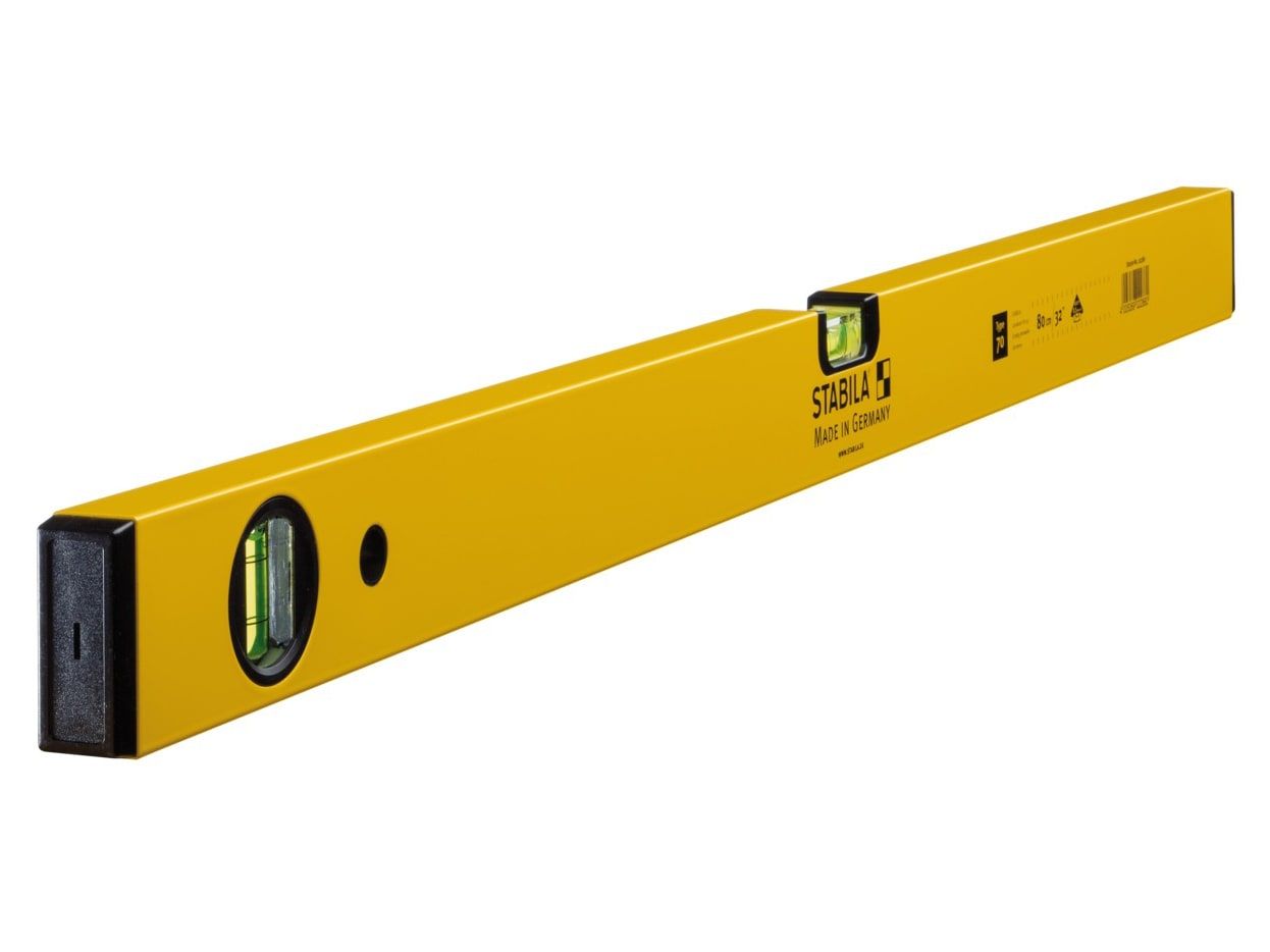 Stabila 02286 - 70-80 Single Plumb Spirit Level 2 Vial 80cm