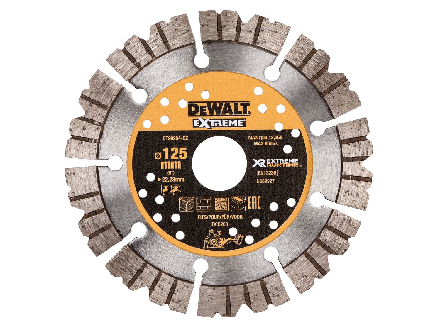 DEWALT DEWDT90294QZ DT90294 Extreme Diamond Cutting Blade 125 x 22.23mm