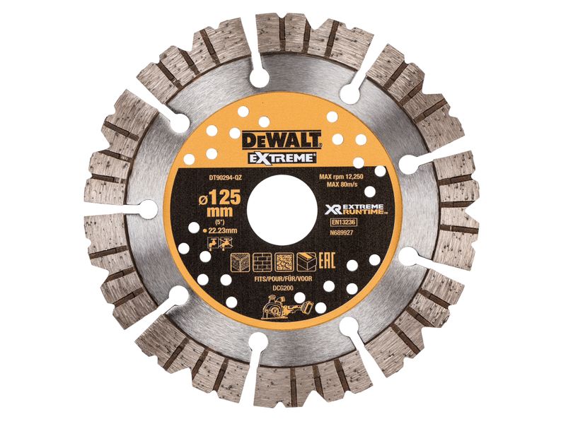 DEWALT DEWDT90294QZ DT90294 Extreme Diamond Cutting Blade 125 x 22.23mm