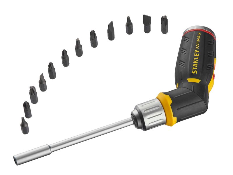 STANLEY STA062691 FatMax Pistol Grip Ratchet 12 Bits