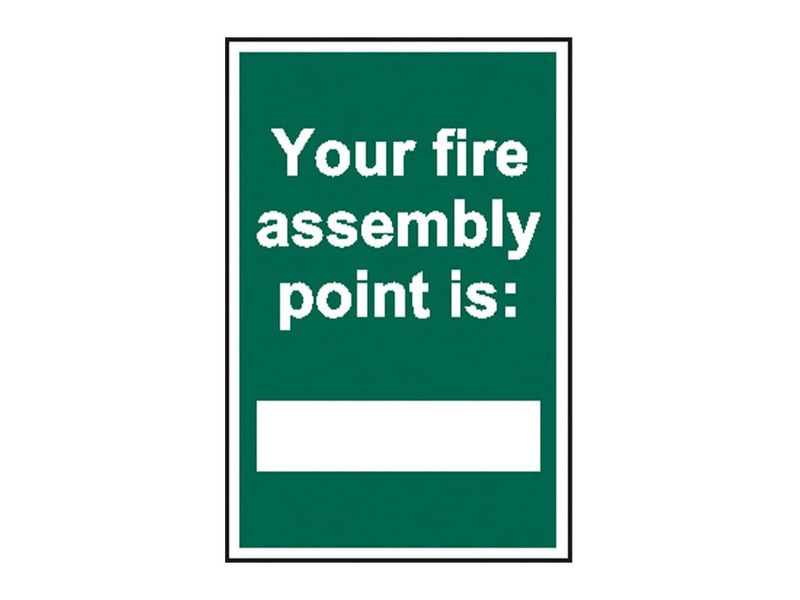 Scan SCA1526 Your Fire Assembly Point is - PVC Sign 200 x 300mm