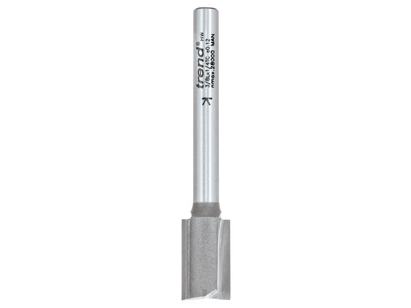 Trend TRE38L14TC 3/8L x 1/4 TCT Two Flute Hinge Jig Cutter 12.0 x 19mm