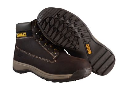 DEWALT DEWAPPREN11B Apprentice Hiker Nubuck Boots Brown UK 11 EUR 46
