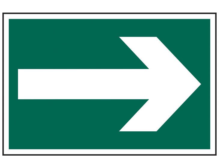 Scan SCA1521 Arrow Symbol - PVC Sign 300 x 200mm