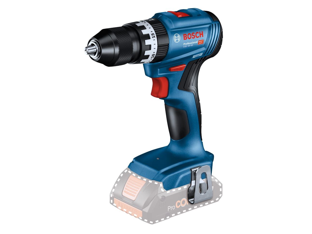 Bosch 06019K3300 GSB18V-45 18v Professional Combi Drill Bare Unit