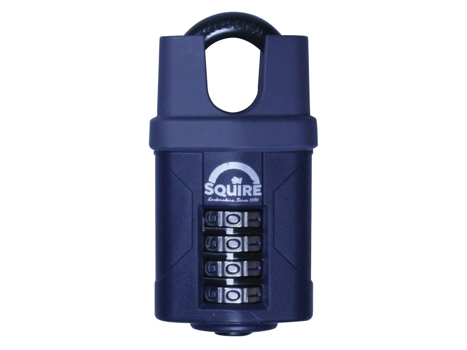 Squire HSQCP40CS CP40CS Combination Padlock 4-Wheel Closed Shackle 40mm