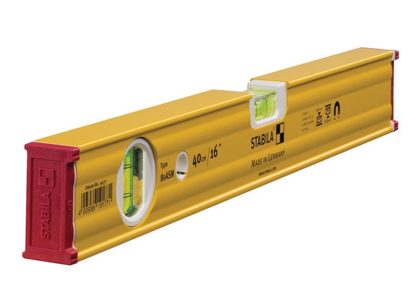 Stabila 19177 - 80 ASM Magnetic Spirit Level 2 Vial 40cm