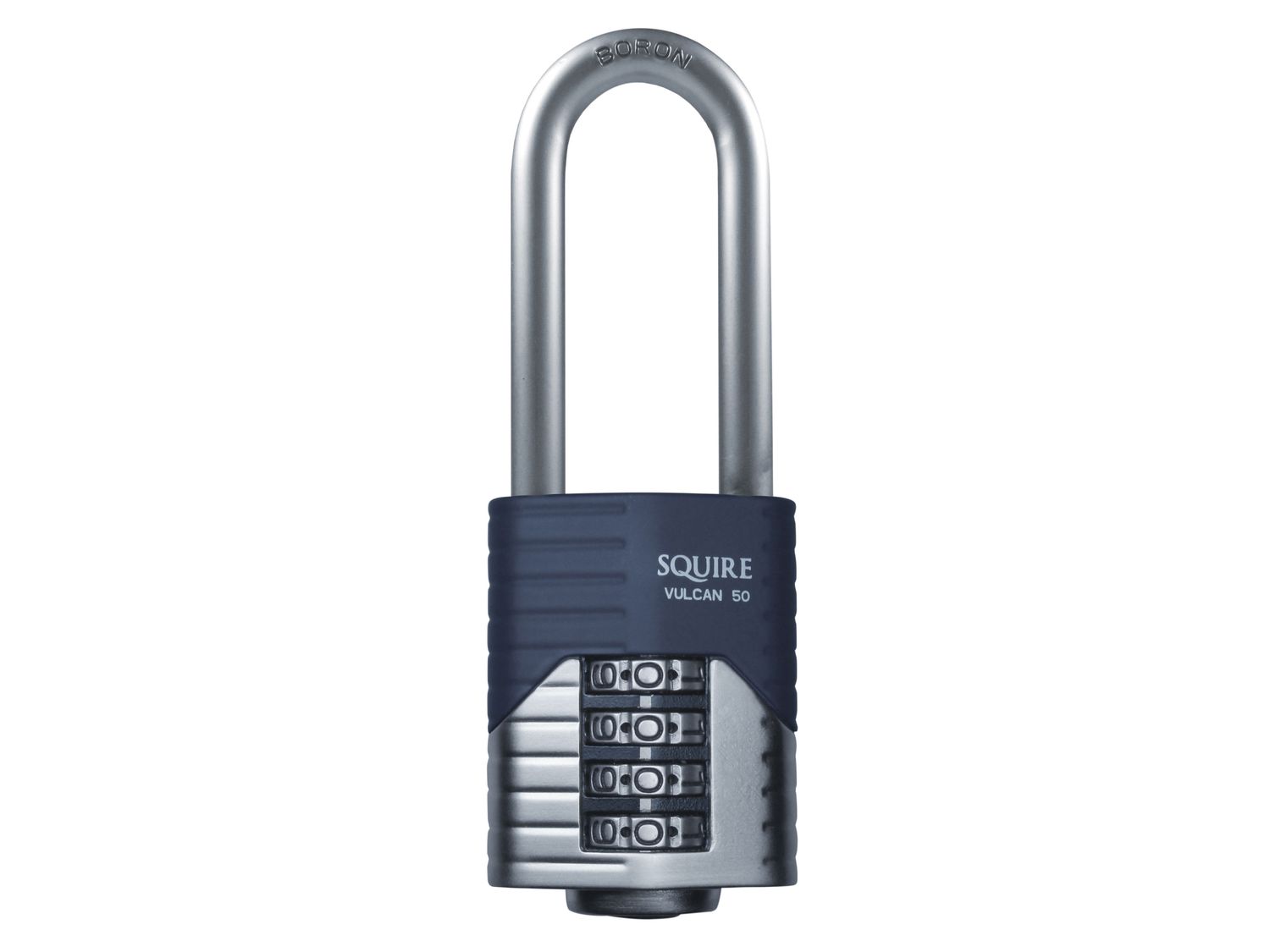 Squire HSQVC50LS Vulcan Long Boron Shackle Combination Padlock 50mm