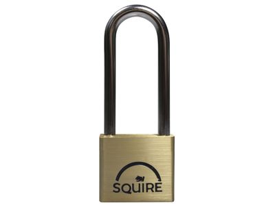 Squire HSQLN4212 LN4LS Lion Brass Padlock 5-Pin 40mm - 65mm Long Shackle