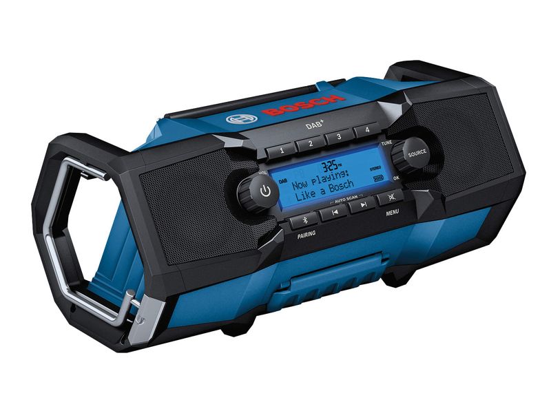 Bosch BSH6014A3170 GPB 18V-2 C Professional Bluetooth DAB+ Radio 240V &amp; Li-ion Bare Unit