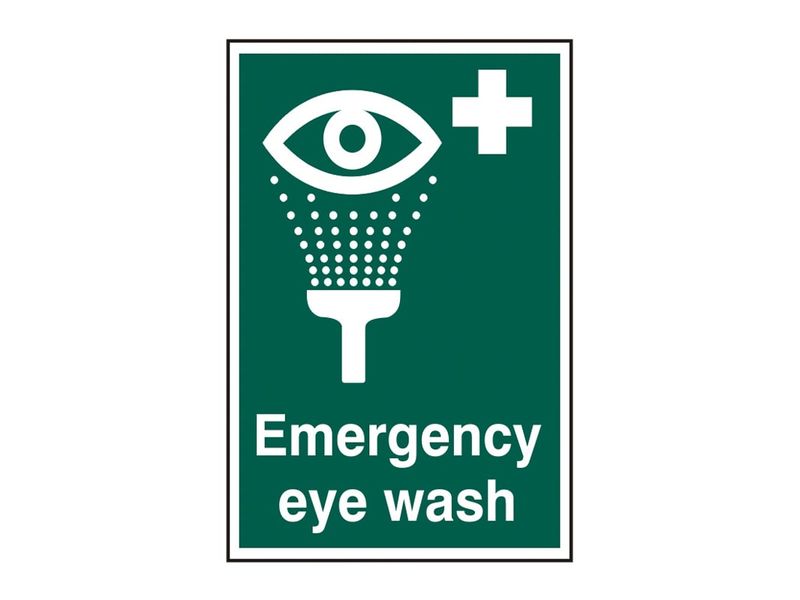 Scan SCA1554 Emergency Eye Wash - PVC Sign 200 x 300mm