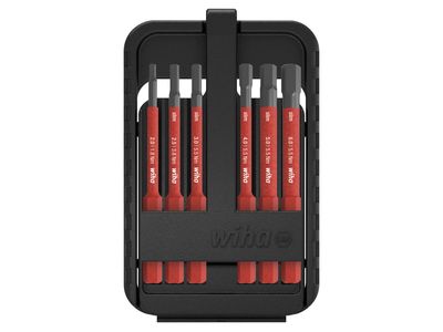 Wiha WHA43156 slimBit electric Hex Bit Set, 7 Piece