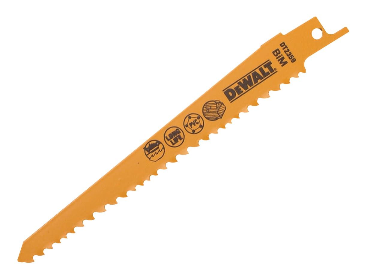 DEWALT DEWDT2359QZ Bi-Metal Reciprocating Blade for Wood with Nails 152mm (Pack 5)
