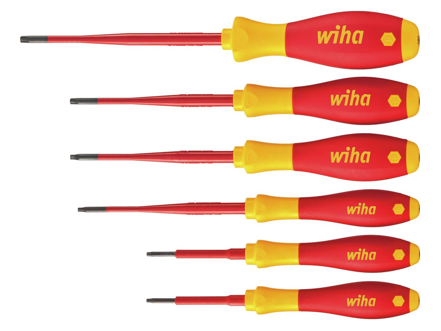 Wiha WHA36558 SoftFinish electric slimFix TORX Screwdriver Set, 6 Piece