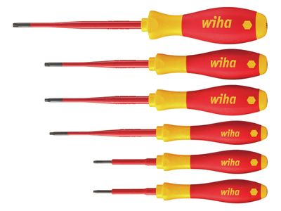 Wiha WHA36558 SoftFinish electric slimFix TORX Screwdriver Set, 6 Piece