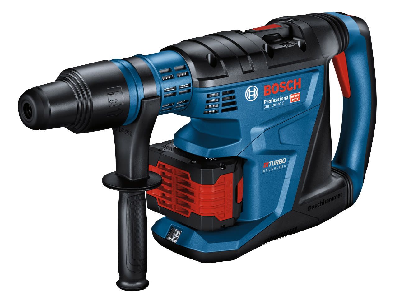 Bosch BSH611917172 GBH 18V-40 C Pro BITURBO SDS-Max Rotary Hammer 18V 2 x 8.0Ah ProCORE18V Li-ion