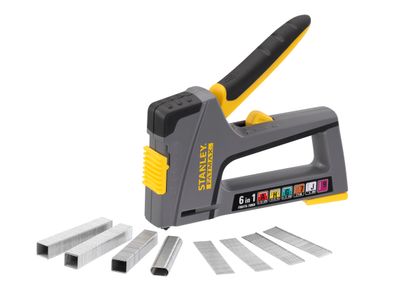 STANLEY STA670868 FATMAX 6-in-1 Multi-Purpose Plastic Staple and Brad Nail Gun