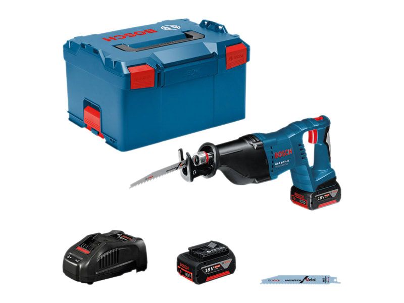 Bosch BSH60164J077 GSA 18 V-Li Professional Reciprocating Saw 18V 2 x 5.0Ah Li-ion