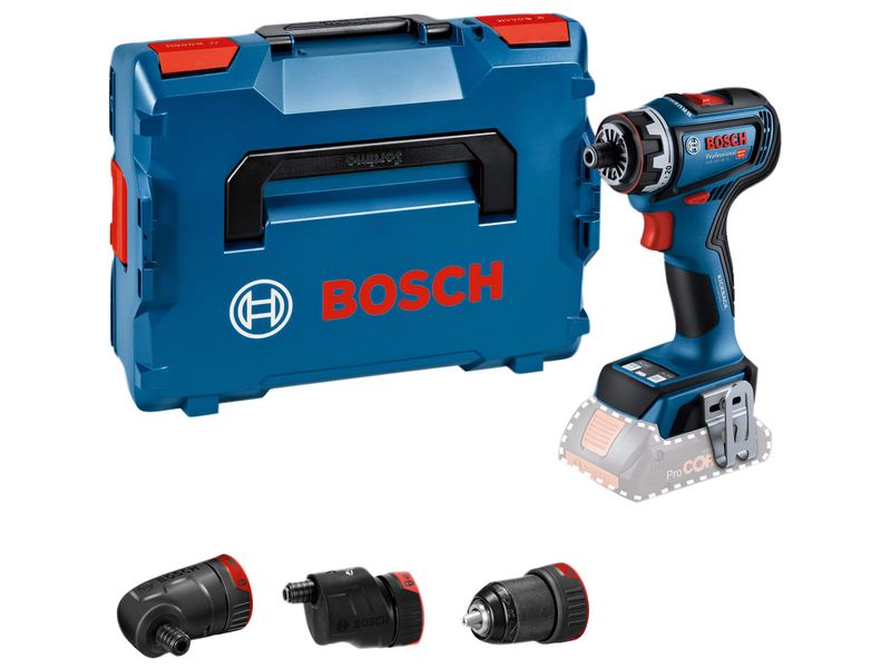Bosch BSH6019K6203 GSR 18V-90 FC Pro FlexiClick Drill Driver + 3 Attachments in Case 18V Bare Unit