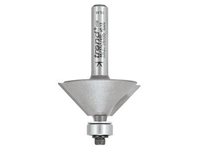 Trend TRE463714TC 46/37 x 1/4 TCT Bearing Guided Chamfer 45° 31.8 x 12mm
