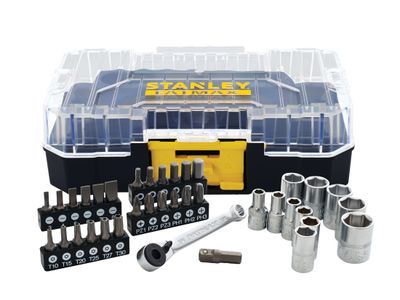 STANLEY STA019101 FatMax PRO-STACK™ 1/4in Socket &amp; Bit Set, 37 Piece