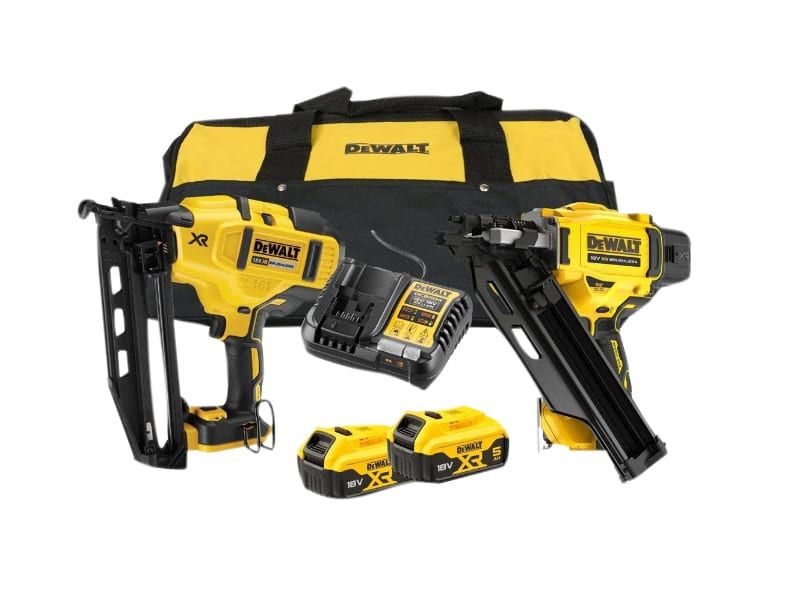 Dewalt DCK246P2 18v XR Twin Nailer Kit 2 x 5.0Ah Li-ion