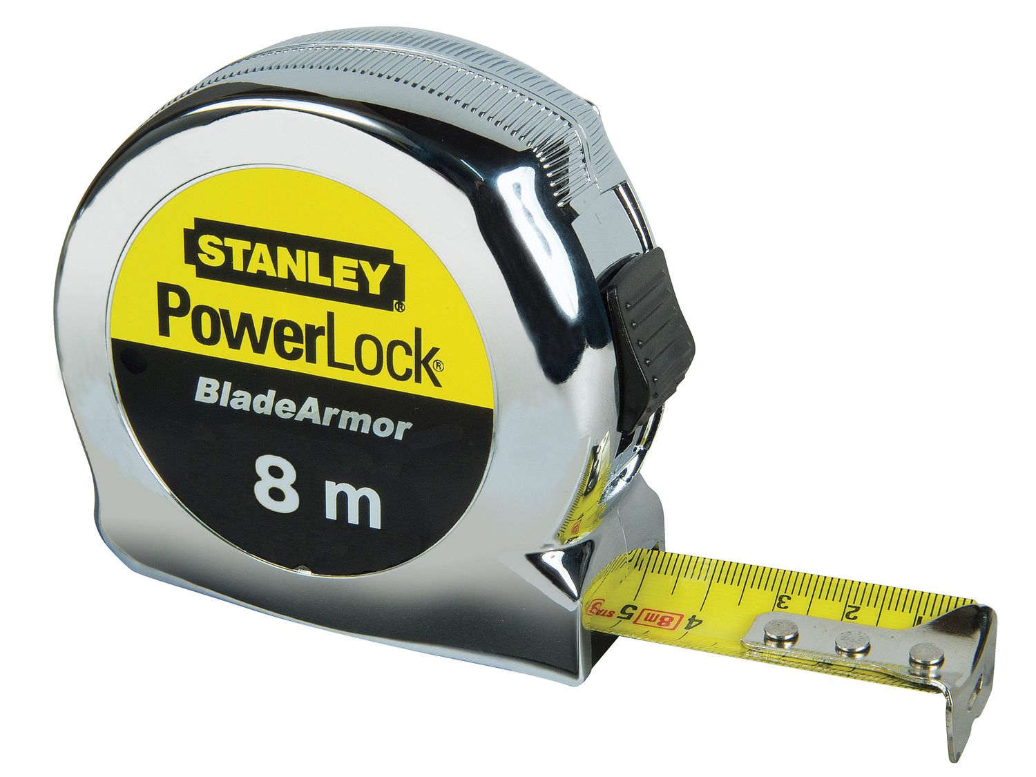 STANLEY STA033527 PowerLock BladeArmor Pocket Tape 8m (Width 25mm) (Metric only)