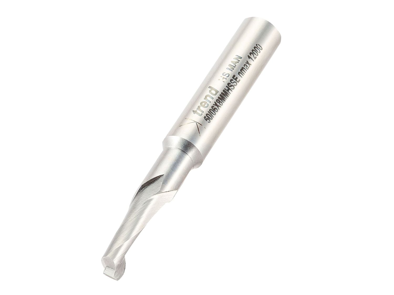 Trend TRE50068HSE 50/06 x 8mm HSSE Helical Plunge Bit 6mm