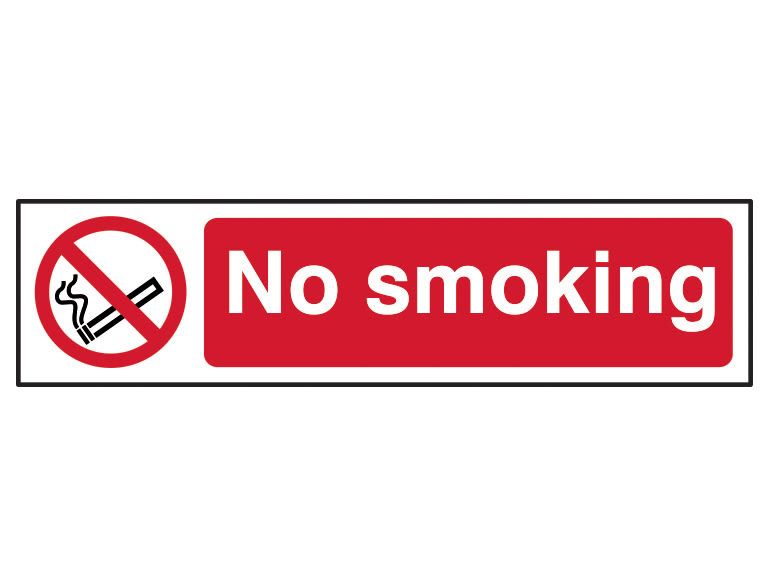 Scan SCA5050 No Smoking - PVC Sign 200 x 50mm