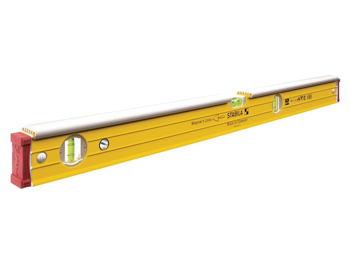 Stabila 16403 - 96-2-K Double Plumb Masons Spirit Level 3 Vial 80cm