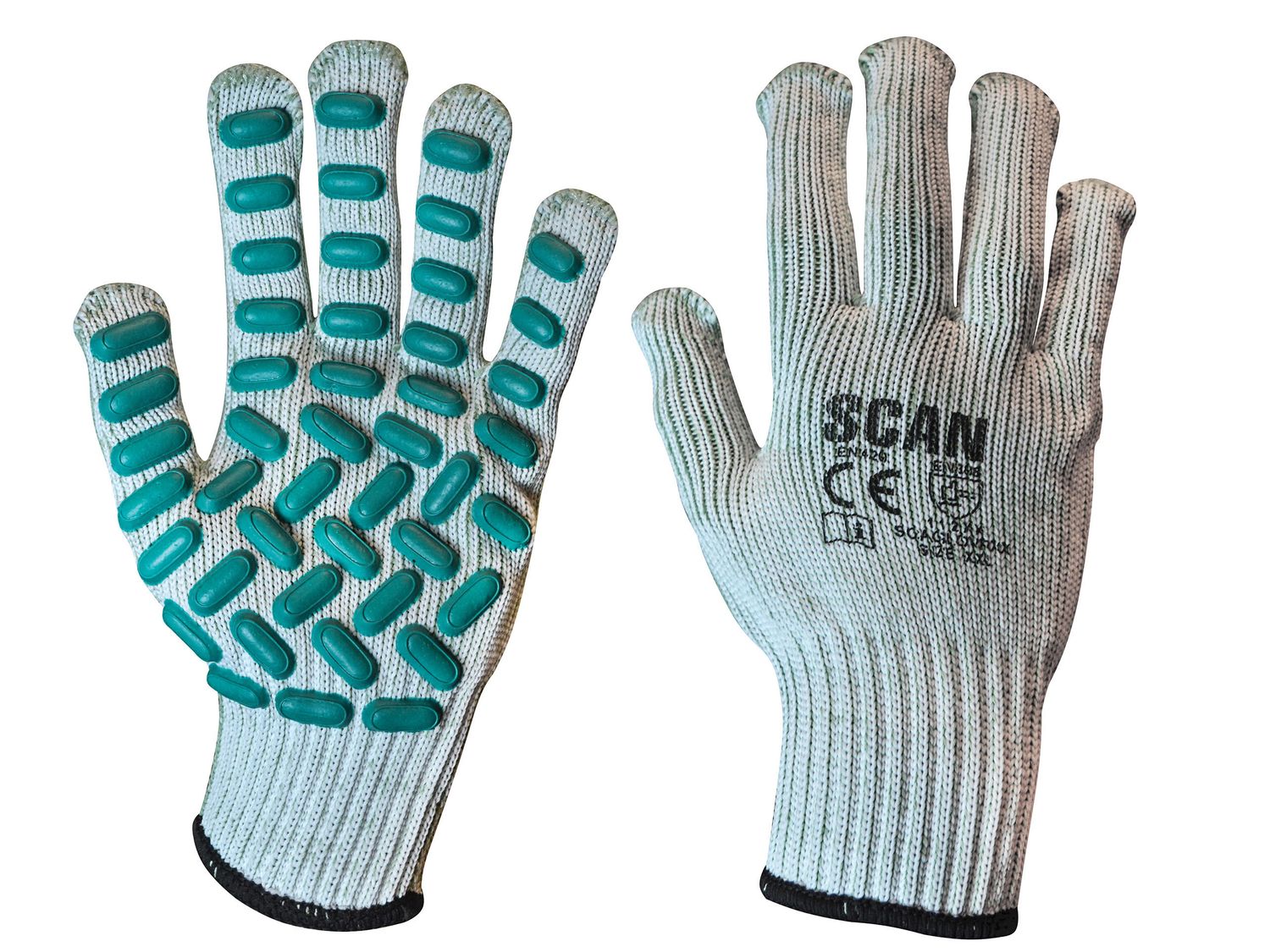 Scan SCAGLOVRXX Vibration Resistant Latex Foam Gloves - XXL (Size 11)