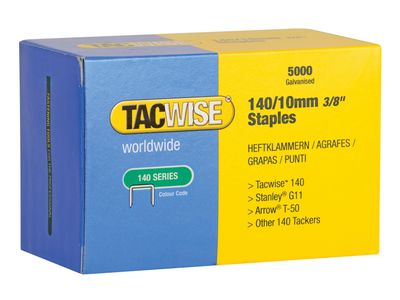 Tacwise TAC0342 140 Galvanised Staples 10mm (Pack 5000)