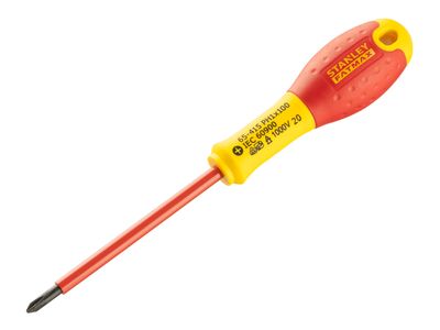 STANLEY STA065415 FatMax VDE Insulated Screwdriver Phillips Tip PH1 x 100mm