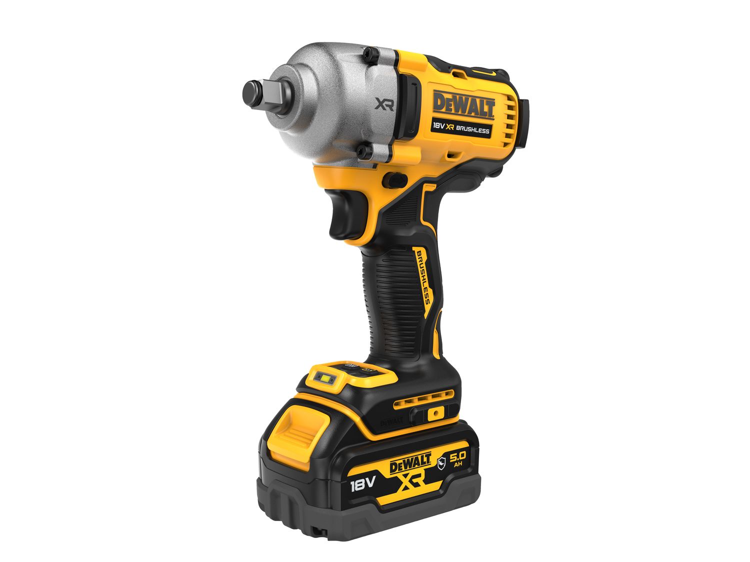 Dewalt DCF891P2T XR BL 1/2in Hog Ring Anvil Impact Wrench 18V 2 x 5.0Ah Li-ion