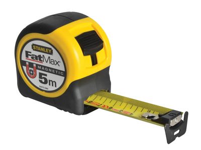 STANLEY STA033864 FatMax Magnetic BladeArmor Tape 5m (Width 32mm) (Metric only)