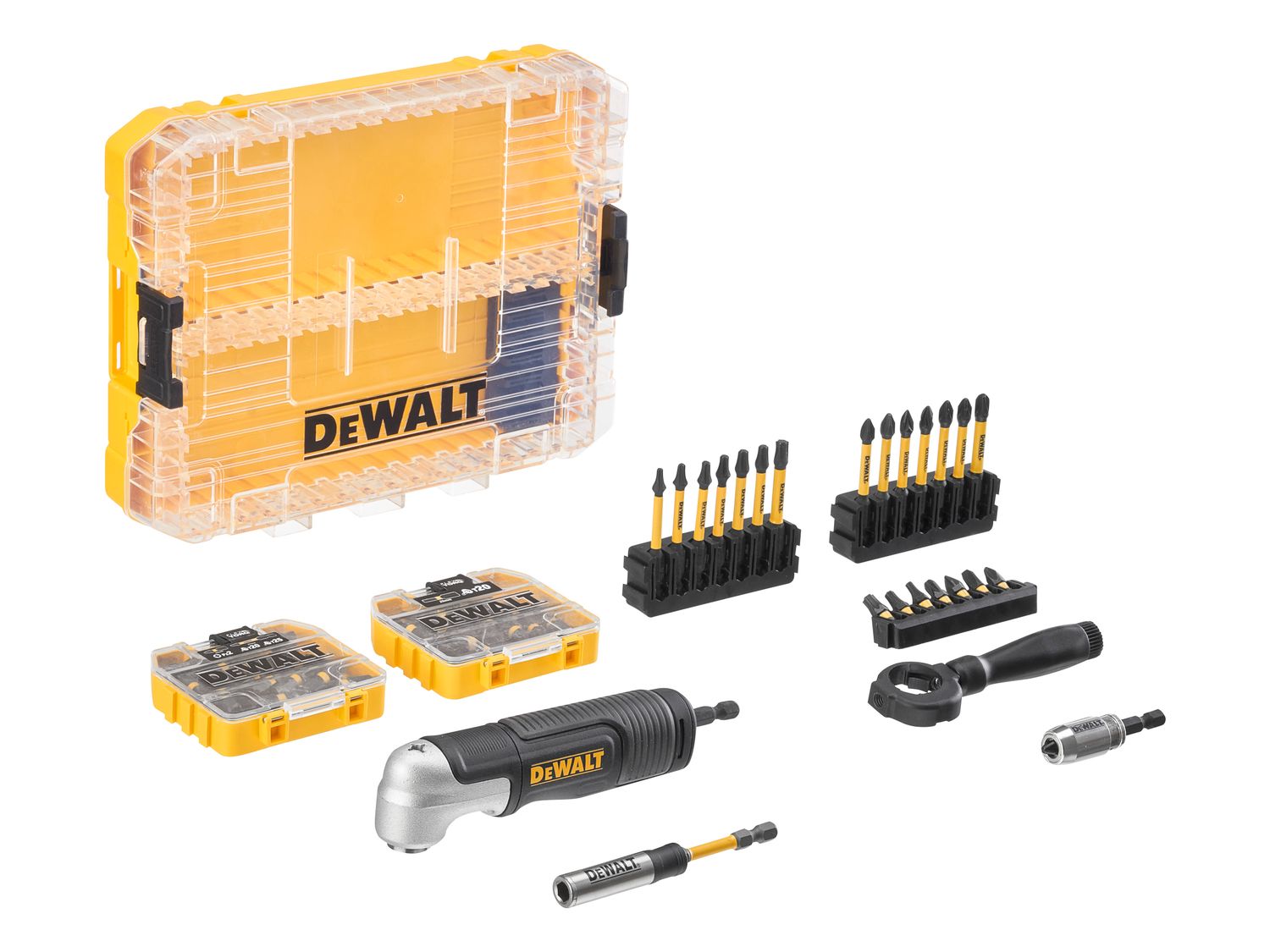 DEWALT DEWDT70775QZ DT70775 Mix Bit Set with Right-Angle Attachment, 80 Piece