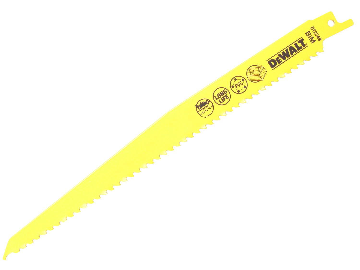 Dewalt DT2349 BiM Recip Blade for Wood with Nails 228mm x 6 TPI 5pk