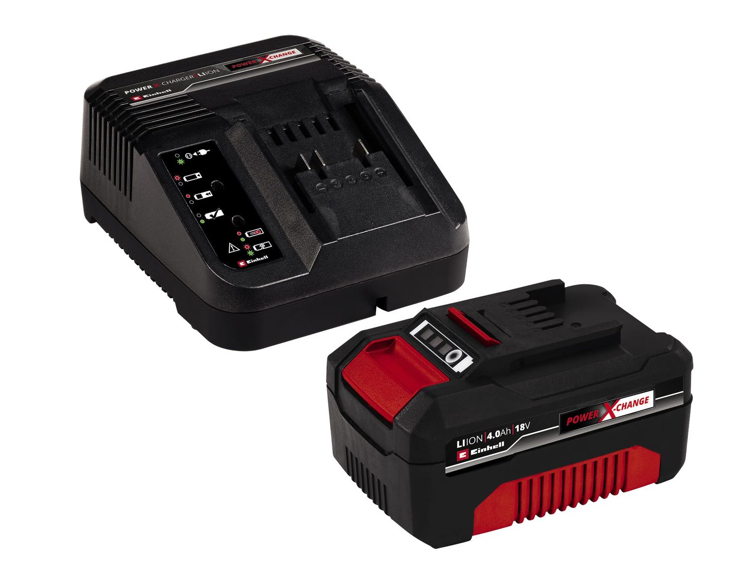 Einhell EINPXSTKIT4 Power X-Change Battery &amp; Charger Starter Kit 18V 1 x 4.0Ah Li-ion
