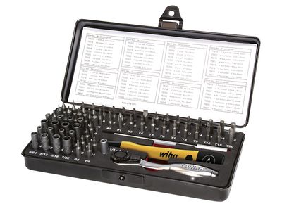 Wiha WHA39971 ESD Micro-bit Set, 66 Piece (inc. Case)